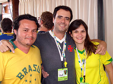 Fernando Freitas, Eduardo "Dudu" Almeida e Tatiana Soter