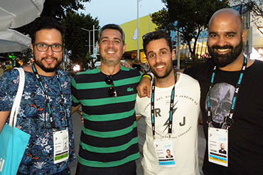 Bob Ferraz (NBS), Andre Felix (Y&R Miami), Ian Guimarães (FCB Lisboa) e Luiz Kuhner (Casadigital)