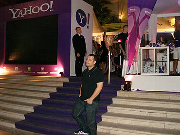 Fabio Seidl na festa do Yahoo