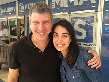 Claudio Reston e Samanta Martins, da Visorama, 