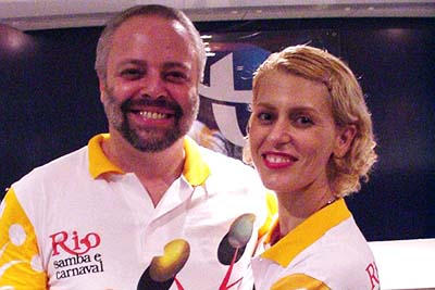 George e Elza Moraes na Telemar