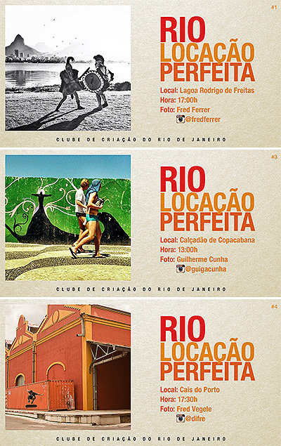 Trabalhos de Fred Ferrer, Guiga Cunha e Fred Vegele já foram publicados na série "Rio Locação Perfeita"
