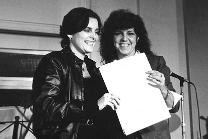 Prêmio Colunistas 1983 - Maria Luiza Barbosa e Lucia Leme (Foto de Rogerio Ehrlich)