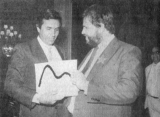 Prêmio Colunistas Rio 1984 - Jomar Pereira da Silva e Rafael Sampaio