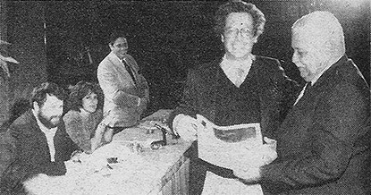 Festa do Prêmio Colunistas Rio 1986 - José Roberto Whitaker Penteado e Herculano Siqueira
