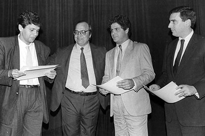 Armando Ferrentini  no Prêmio Colunistas Rio 1987