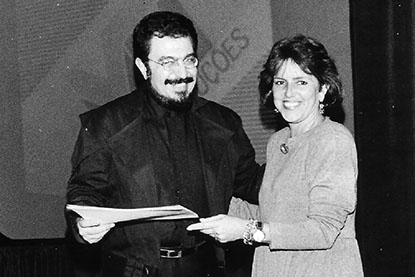 Fredy Nabhan no Prêmio Colunistas Rio 1987