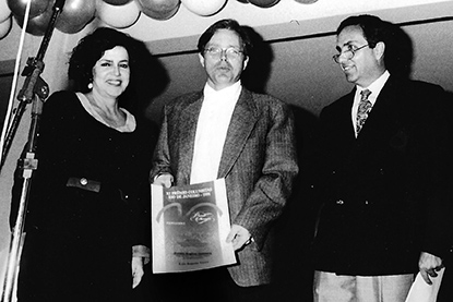 Prêmio Colunistas Rio 1992 - Lucia Leme, Luiz Vieira e Jomar Pereira da Silva