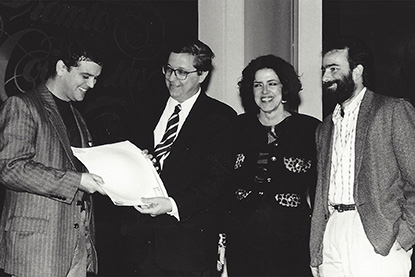 Prêmio Colunistas Rio 1993 - Paulo Resende, Elysio Pires, Lucia Leme e Claudio "Gatão" Gonçalves