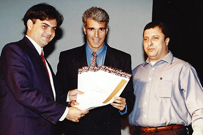 Prêmio Colunistas Rio 1996 - Casa da Criação - Fernando Campos, Noel de Simone e Paulo Macedo