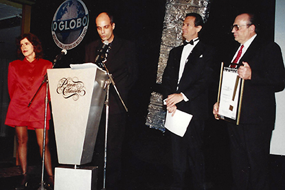 Prêmio Colunistas Rio 1996 - Lúcia Leme, Marcelo Gorodicht, Marcio Ehrlich e Armando Ferrentini