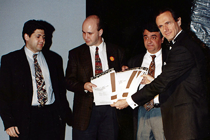 Prêmio Colunistas Rio 1996 - VS - Ricardo Polmon, José Guilherme Vereza e Marcio Ehrlich