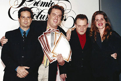 José Luis Vaz, Gustavo Bastos, Marcello Noronha e Claudia Jeunon
