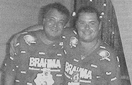 Nizan Guanaes e José Vitor Oliva no Carnaval 2000