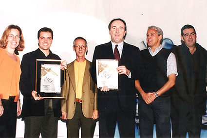 Prêmio Colunistas Rio 2001 - Rodolfo Sampaio, Ricardo Ladvocat e equipe da Salles