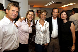 Felipe Drummond, do SBT, Débora Rocha, da Editora Globo, Fernanda Santa Roza, da Editora Globo, Newton Crespo, da Rede TV e Fátima Rendeiro. 