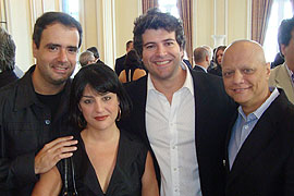 Dudu Almeida (Quê), Paula Lagrotta (Quê), Álvaro Rodrigues (Agência3) e Antônio Carlos Accioly (Margarida)