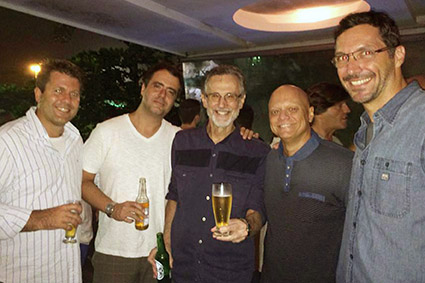 Jader Rosseto, Eduardo Almeida, Marcio Ehrlich, Antonio Carlos Accioly e Luis Claudio Salvestroni, do CCRJ