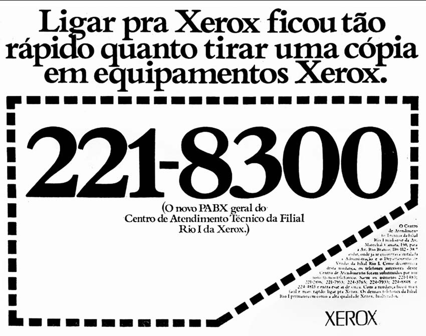 Caio para Xerox: "Ligar pra Xerox ficou tão rápido quanto..."