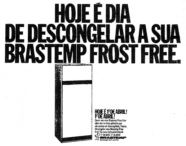 Denison para Brastemp: Hoje é dia de descongelar a sua Brastemp Frost Free