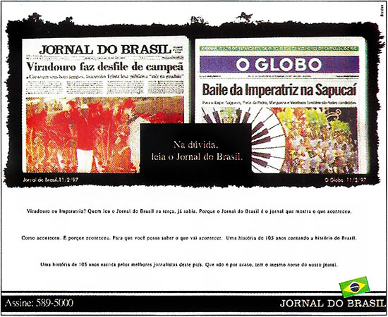 Doctor para Jornal do Brasil: Viradouro ou Imperatriz? Na dúvida, leia o Jornal do Brasil