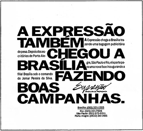 Expressão em Brasilia com Jomar Pereira da Silva