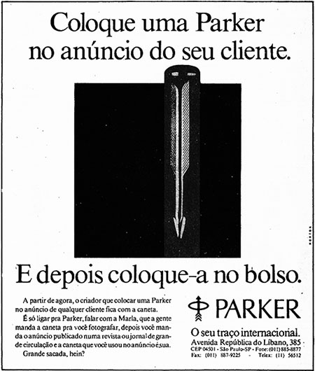 Parker - Coloque uma nos anúncios do seu cliente