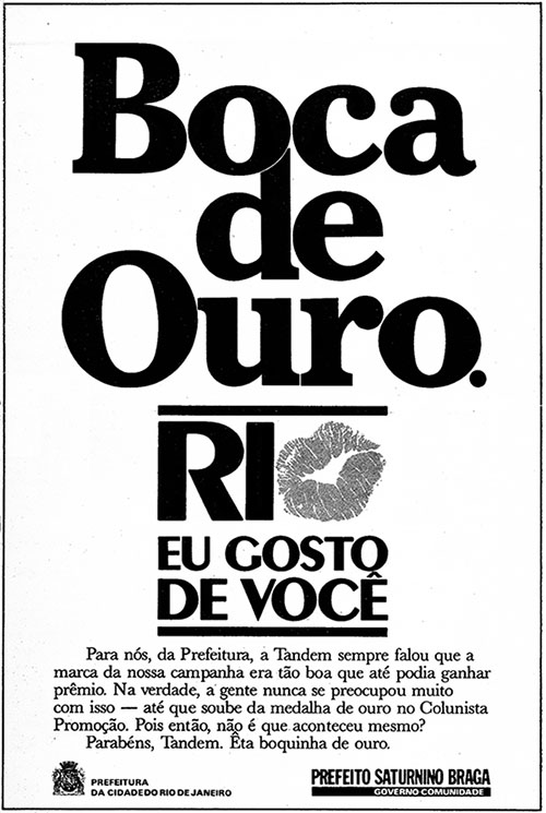 Prefeitura do Rio: Eu Gosto de Você