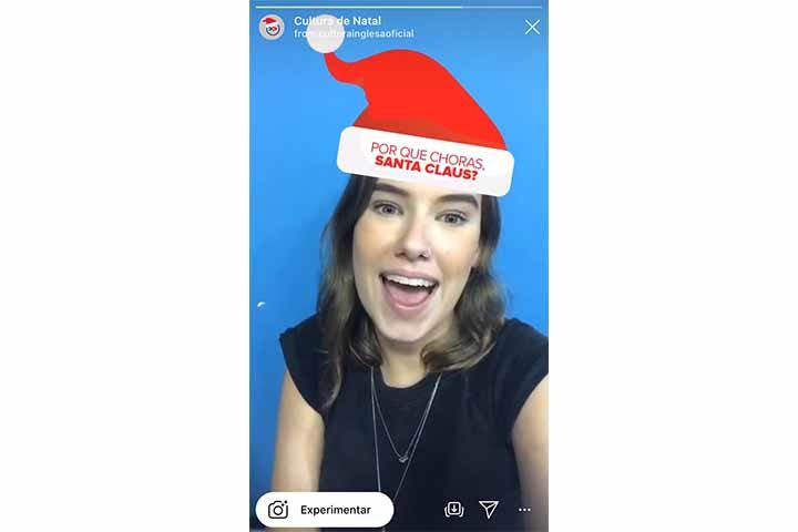 M2BR cria filtros de Natal para a Cultura Inglesa no Instagram - Janela  Publicitária