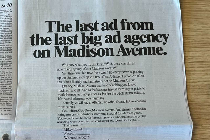Acaba de vez a era dos Mad Men: última grande agência deixa a Madison ...