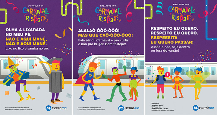 Sides para o MetrôRio - Carnaval de Respeito 2023